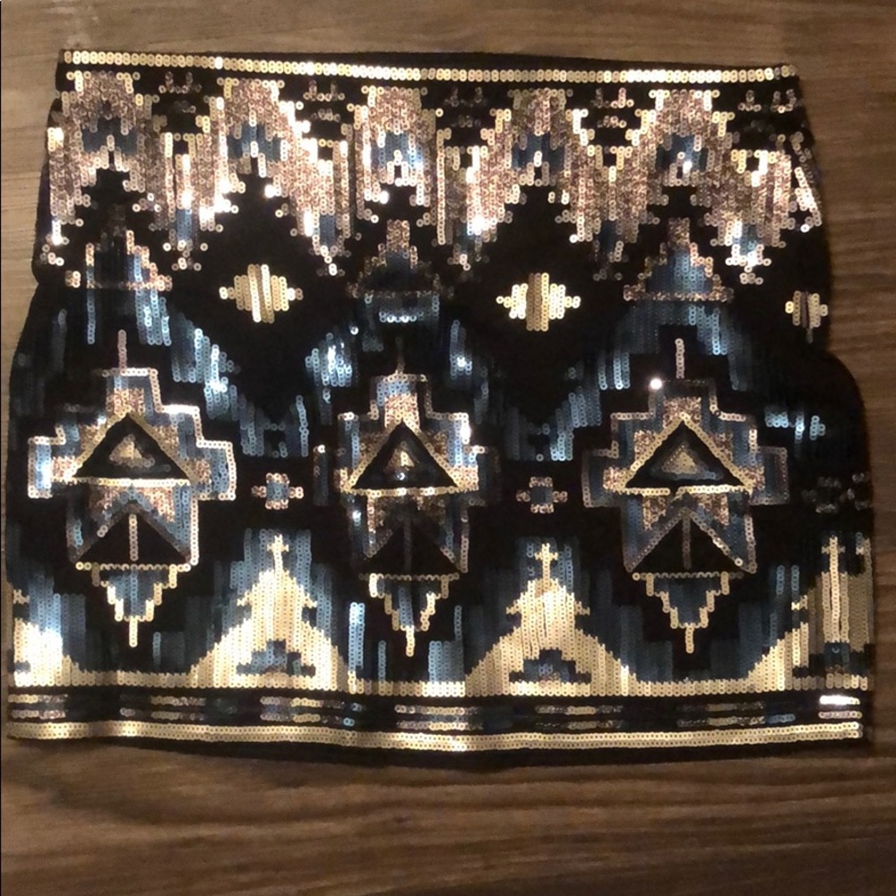 NEW Sequin Mini Skirt from Express